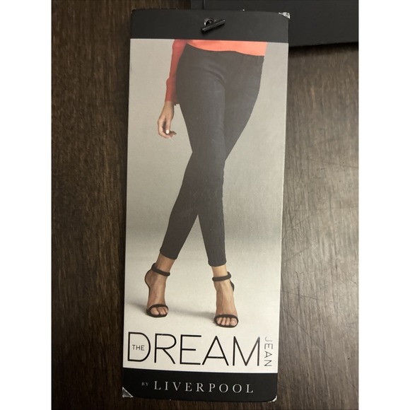 Women's Denim Leggings Liverpool  Elizabeth Super Skinny Jean Navy Size 8 NEW! - Picture 2 of 5
